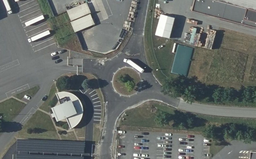 Vue aérienne du Rue de la Louisière