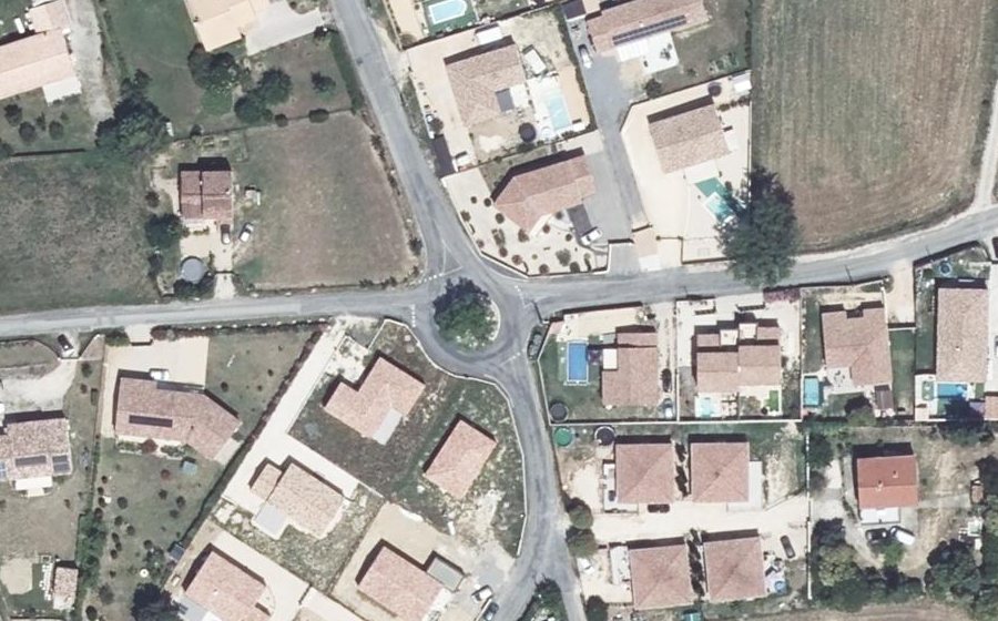 Vue aérienne du Chemin de Cauvas