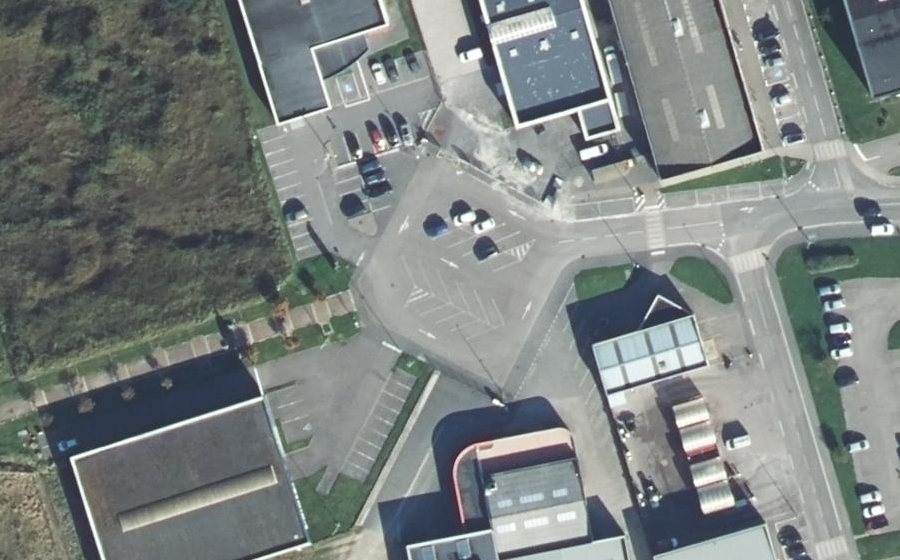Vue aérienne du Rue Octave Mirbeau