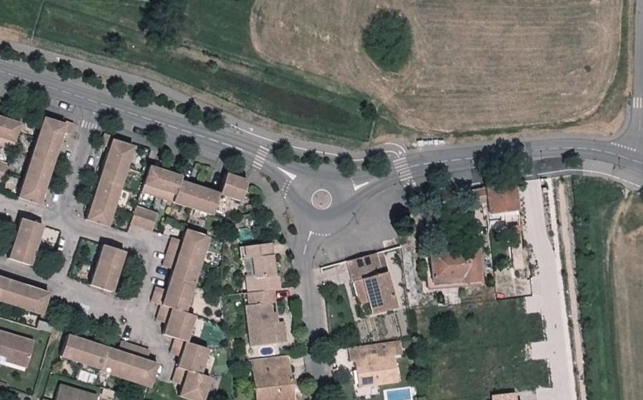 Vue aérienne du Avenue Général Raymond Lorho