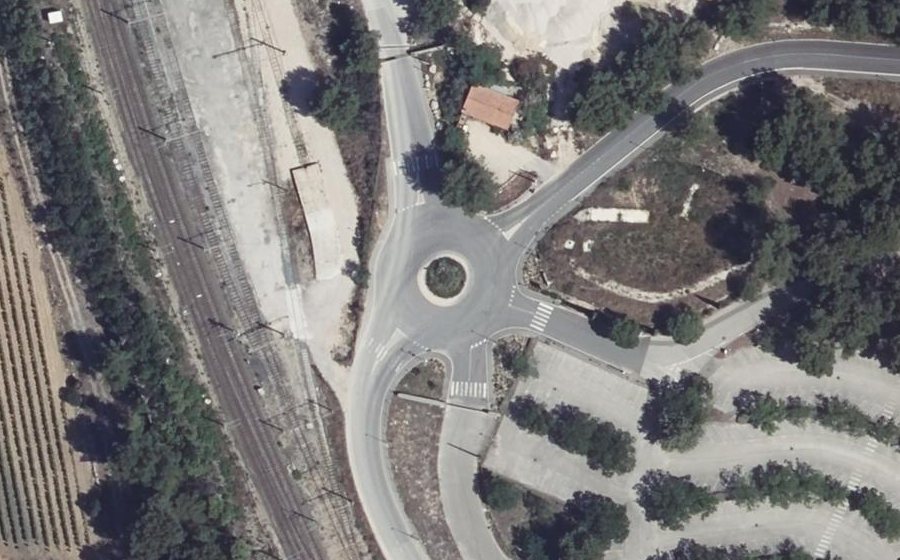 Vue aérienne du Chemin du Plan d'Olive