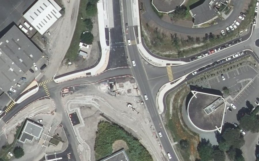 Vue aérienne du Rue de Beaudésert
