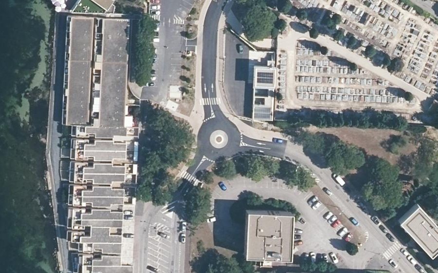 Vue aérienne du Rue du Stade