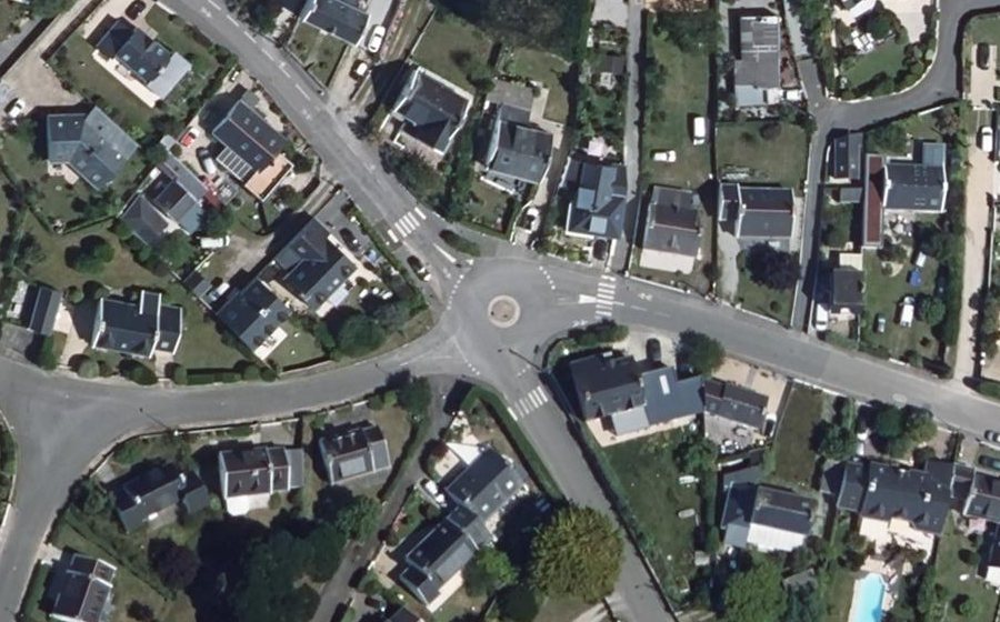 Vue aérienne du Rond-point anonyme n°1311299996