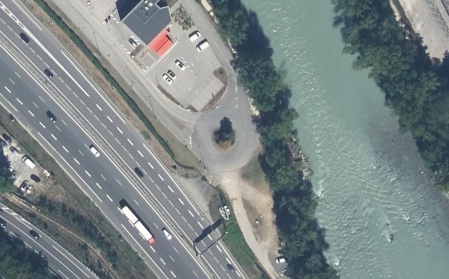 Vue aérienne du Rue de l'Industrie