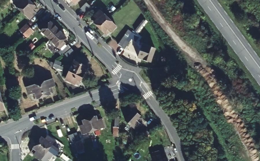 Vue aérienne du Rond-point anonyme n°1312016777