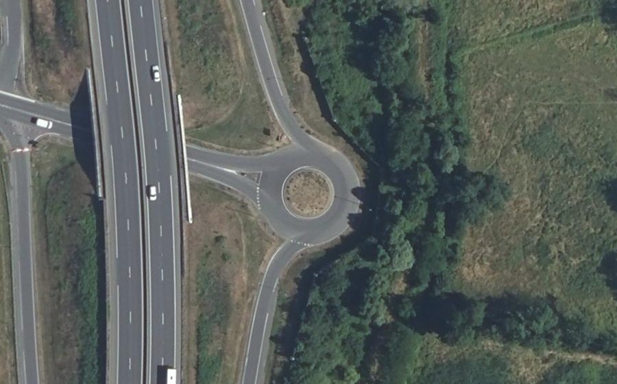 Vue aérienne du Échangeur de Bois Jésus