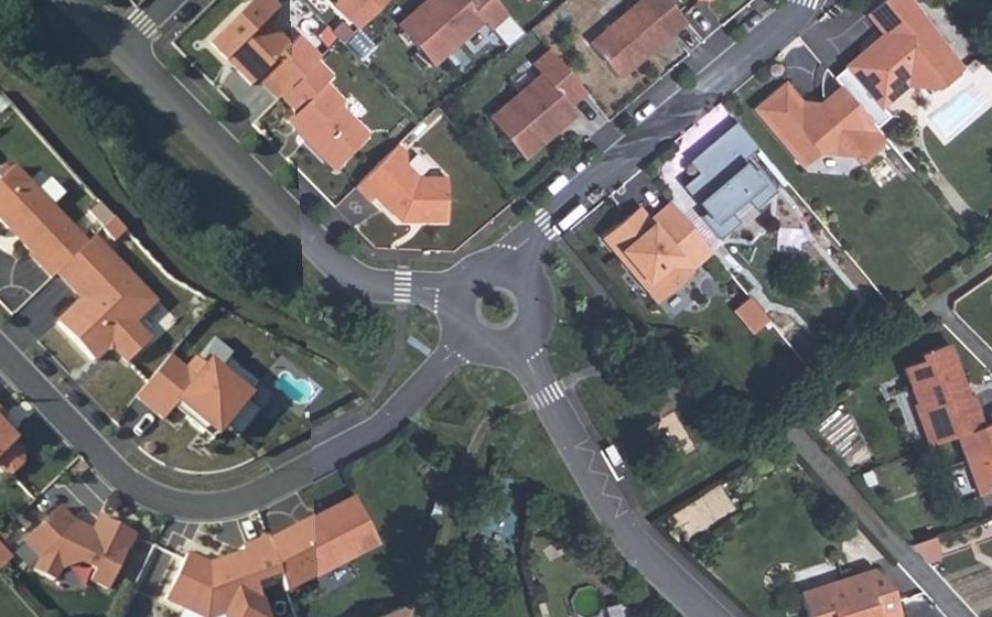 Vue aérienne du Rond-point anonyme n°1313670822