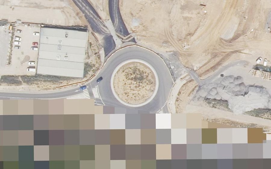 Vue aérienne du Rond-point anonyme n°1313762293