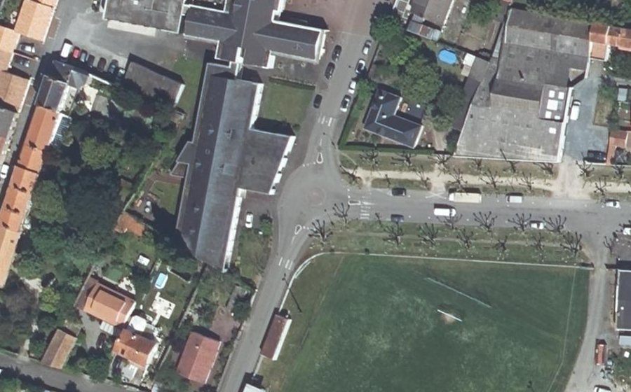 Vue aérienne du Rue Constant Riou