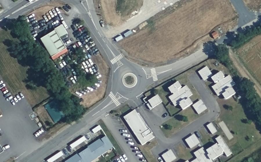 Vue aérienne du Rue d'Espagne