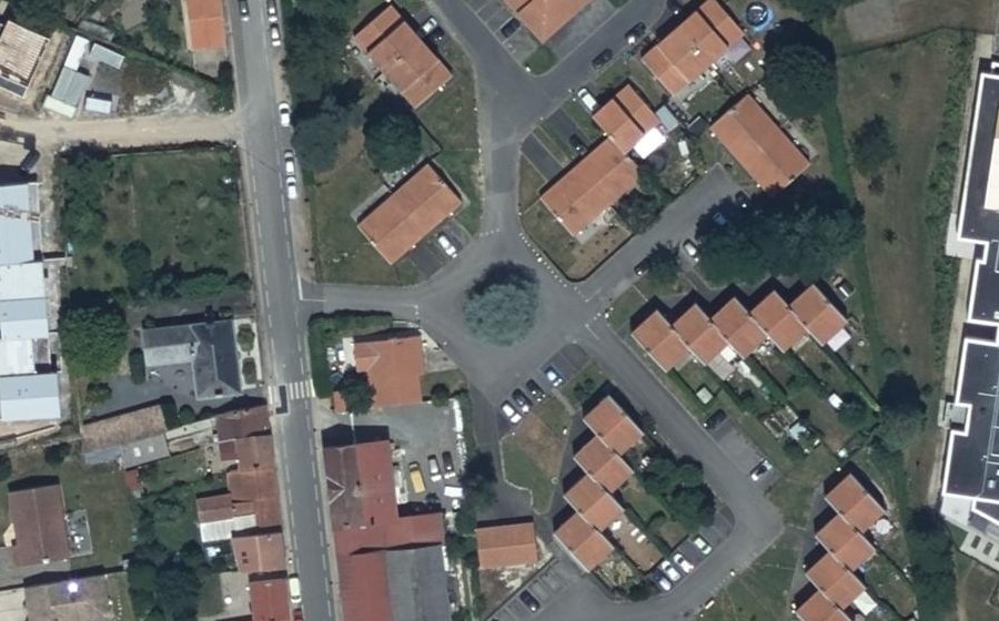 Vue aérienne du Cité de la Croix Birotheau