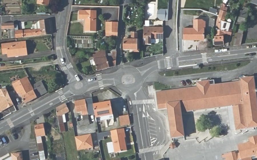 Vue aérienne du Rue Félix Platel