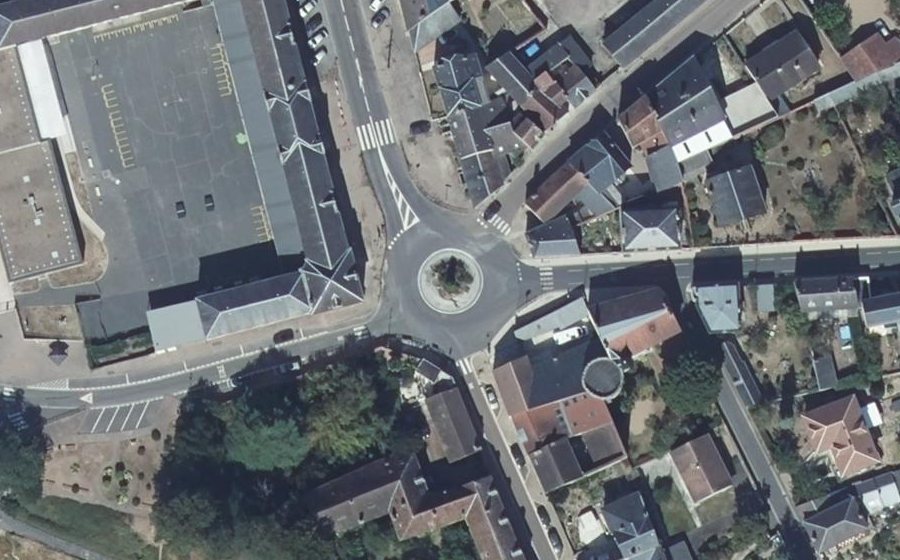 Vue aérienne du Place du Quarts