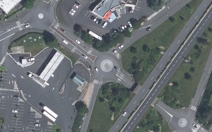 Vue aérienne du Rue de Marengo
