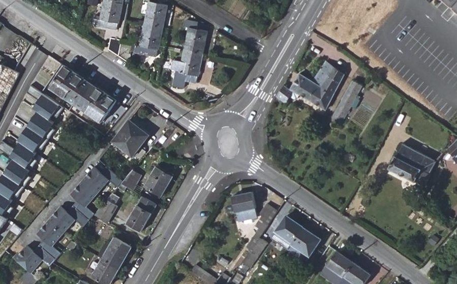 Vue aérienne du Route de Bouchemaine