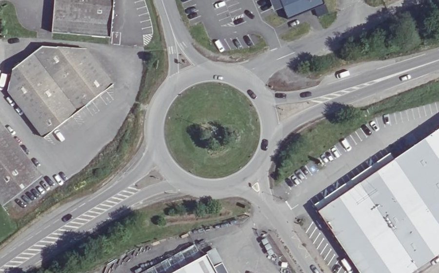 Vue aérienne du Rond-Point Chicago 1886