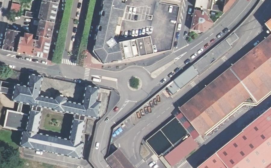 Vue aérienne du Rue Clemenceau
