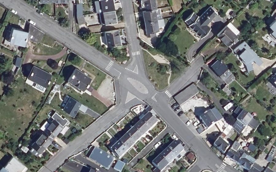 Vue aérienne du Rue du Général de Gaulle
