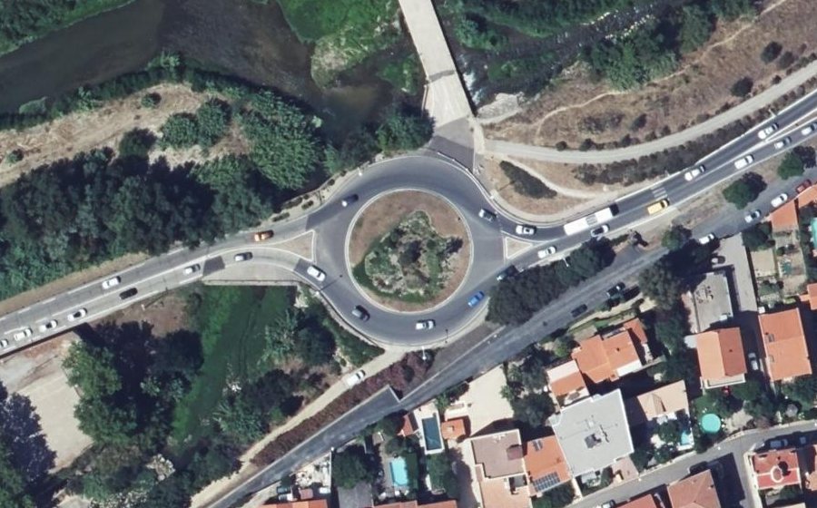 Vue aérienne du Rond-Point Alain Griotteray