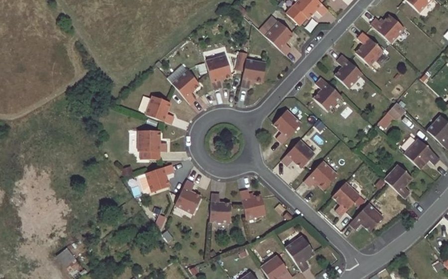 Vue aérienne du Rue de la Vallée de Chambon