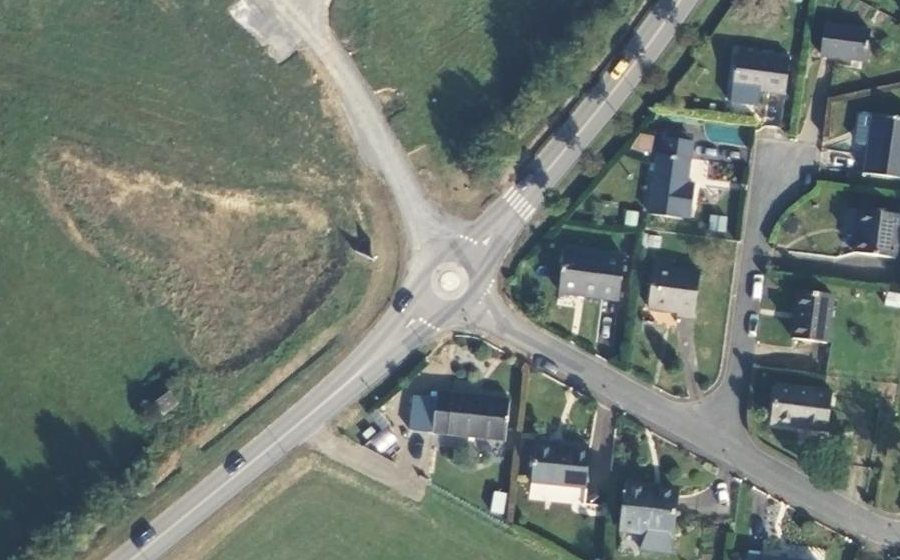 Vue aérienne du Rue Nationale