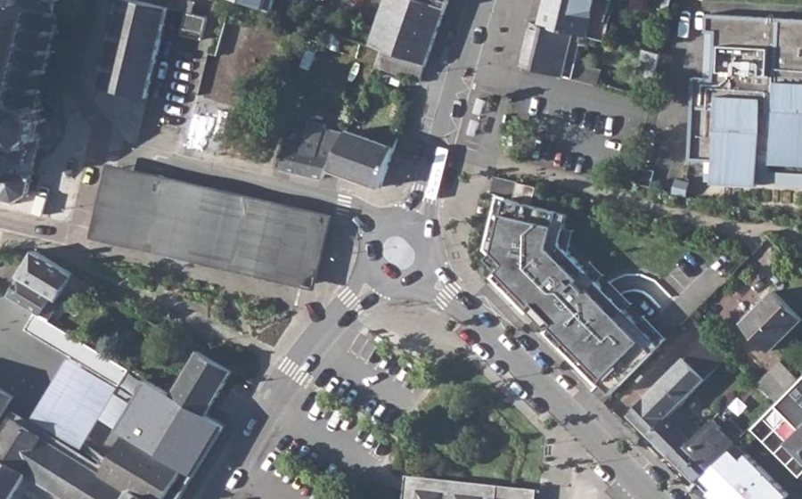 Vue aérienne du Rue Notre-Dame la Blanche
