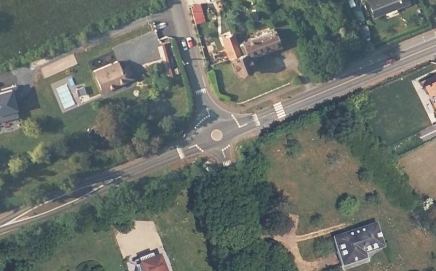 Vue aérienne du Rond-Point du Monument