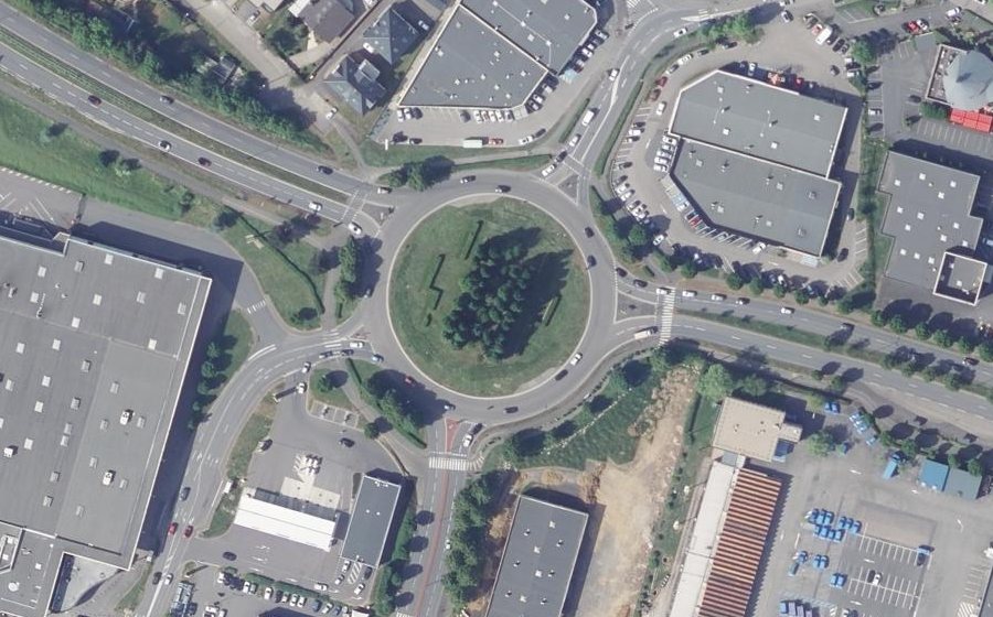 Vue aérienne du Route d'Esch sur Alzette