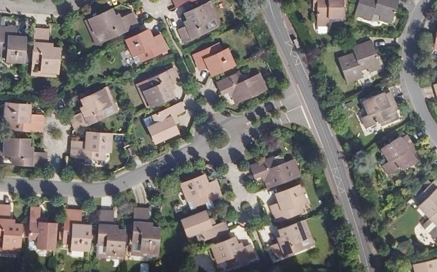 Vue aérienne du Allée de la Pièce de Terre