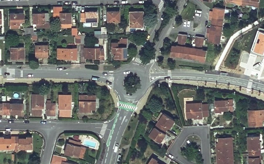 Vue aérienne du Rond-Point Als Cambiots