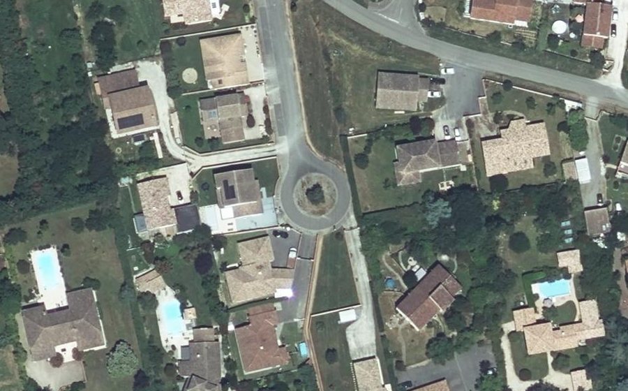 Vue aérienne du Square Jean Curat