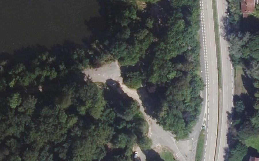 Vue aérienne du Route des Sources de la Bièvre