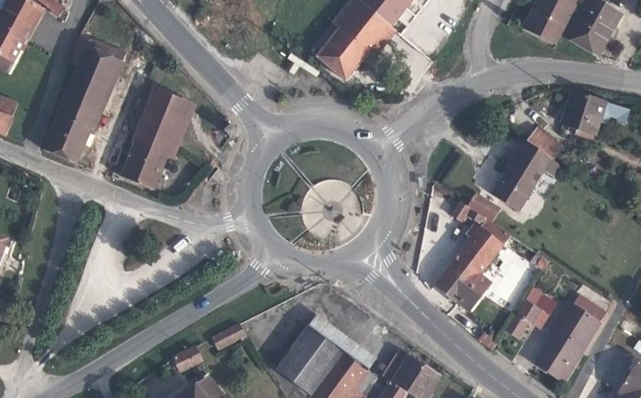 Vue aérienne du Place Sainte-Anne