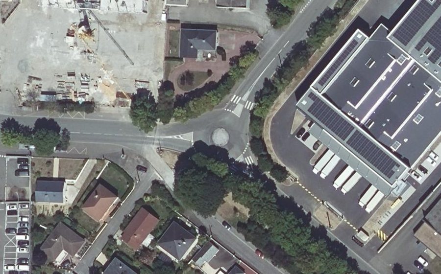 Vue aérienne du Boulevard Denis Papin