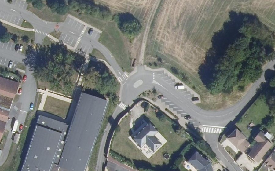 Vue aérienne du Rue des Cormiers