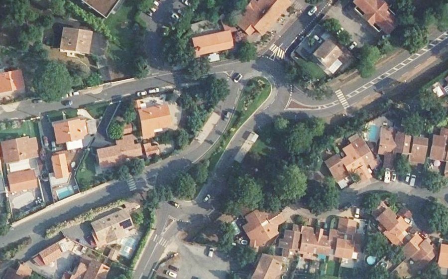 Vue aérienne du Avenue Jean Lartigau