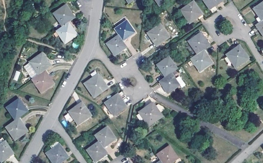 Vue aérienne du Allée Rémy Belleau