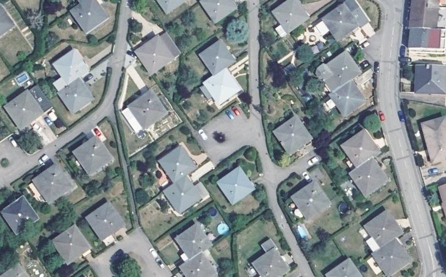 Vue aérienne du Rue de la Pléiade