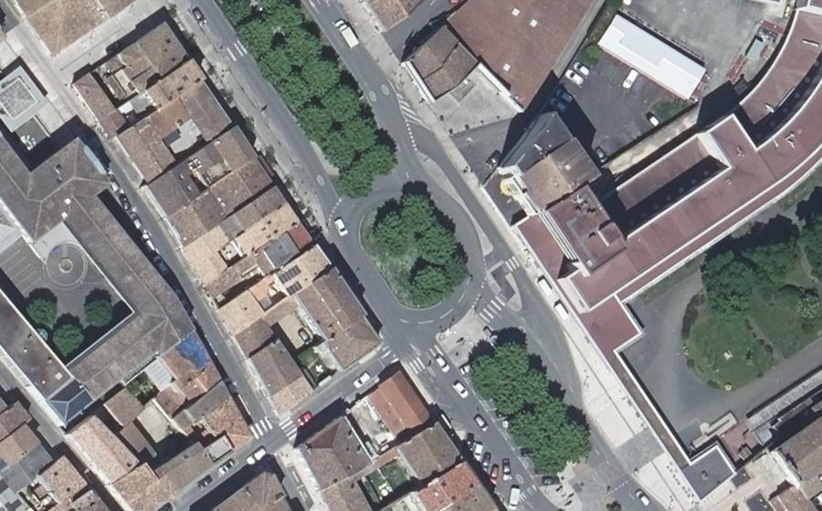 Vue aérienne du Allées Robert Boulin