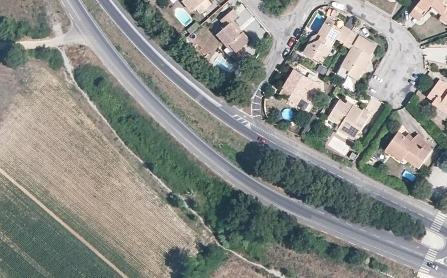 Vue aérienne du Rond-Point des Closades