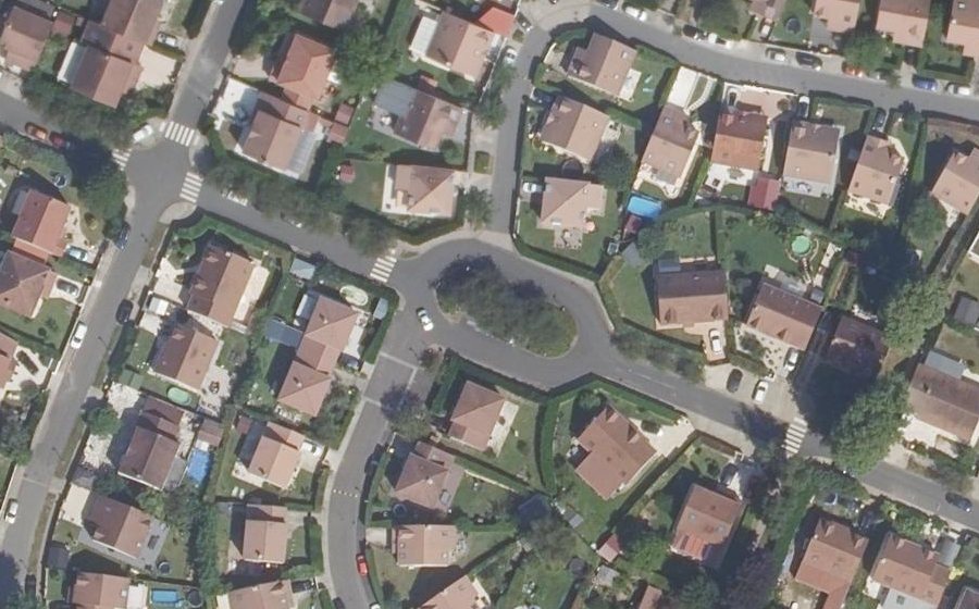 Vue aérienne du Rue du Saule de la Chasse