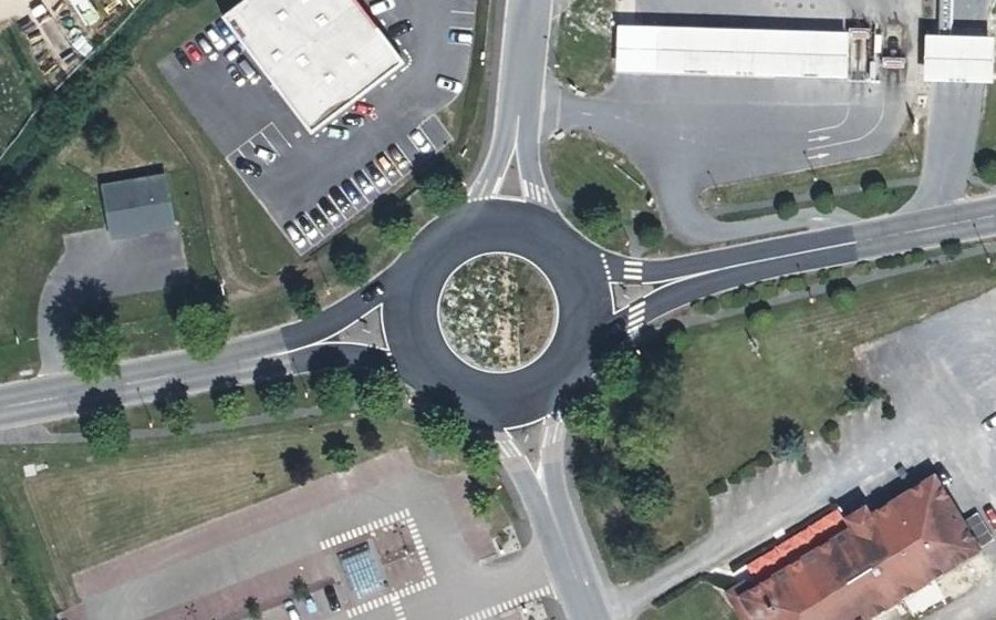 Vue aérienne du Rond-Point d'Argonne