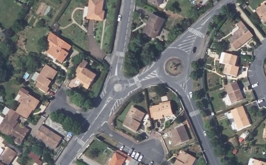 Vue aérienne du Rue Camille Girault