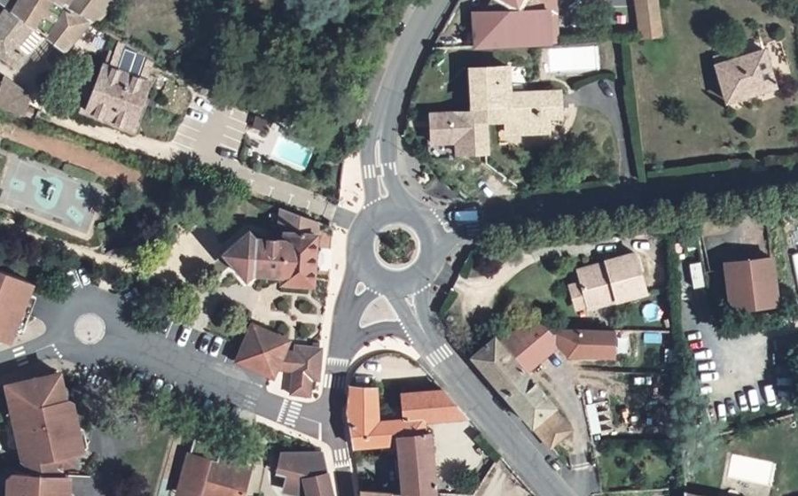 Vue aérienne du Place de Verdun