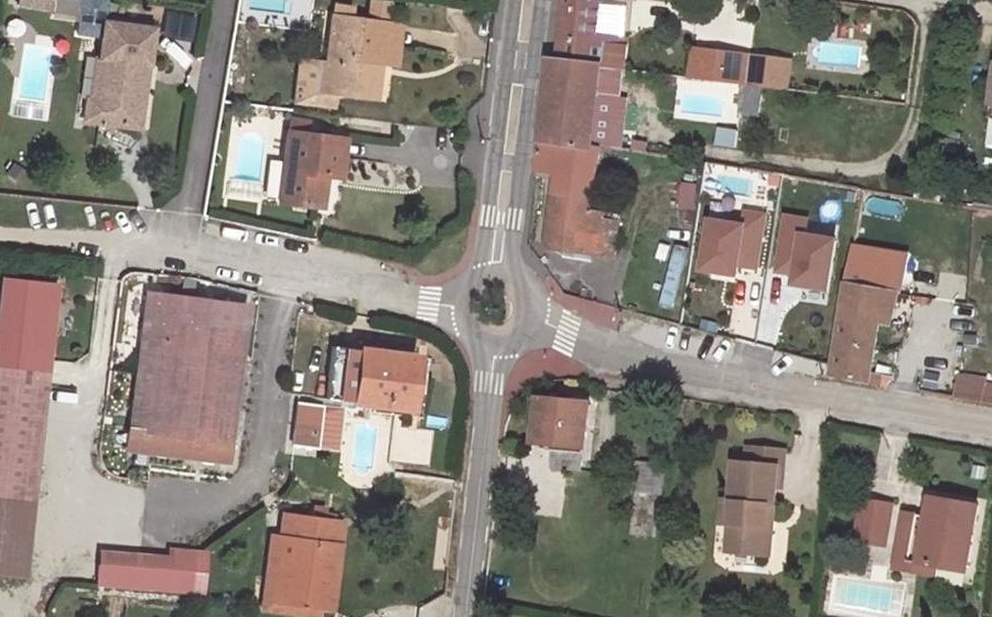 Vue aérienne du Route de Toussieu