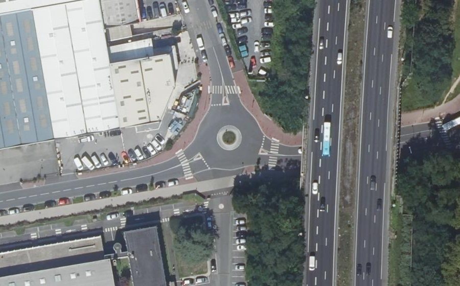 Vue aérienne du Avenue des Petites Haies