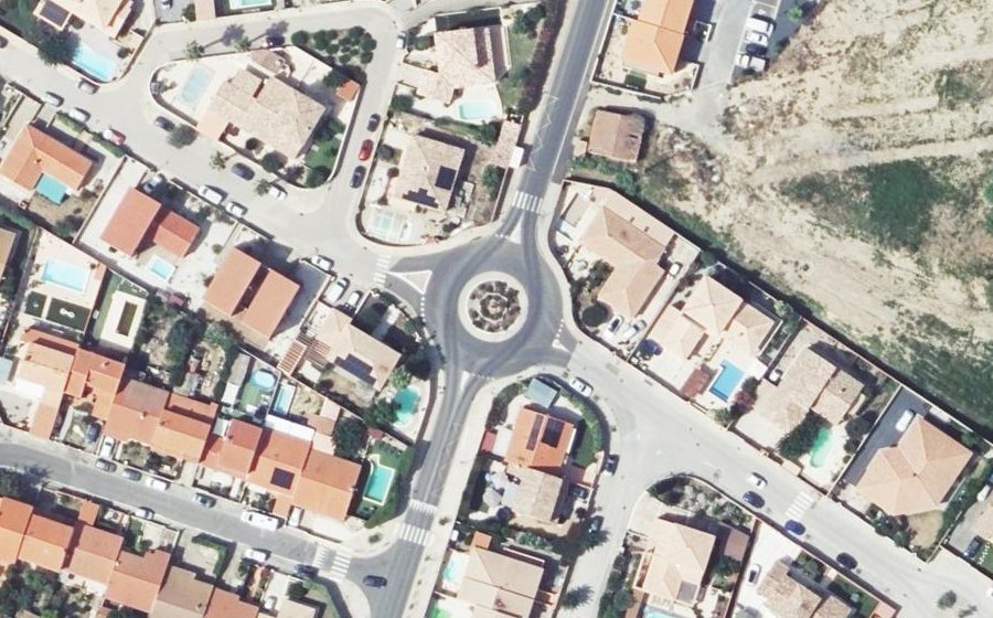 Vue aérienne du Rond-Point de la Libération