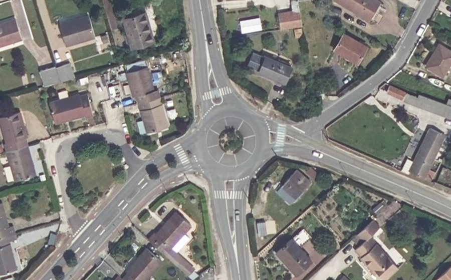 Vue aérienne du Avenue des Clos Neufs