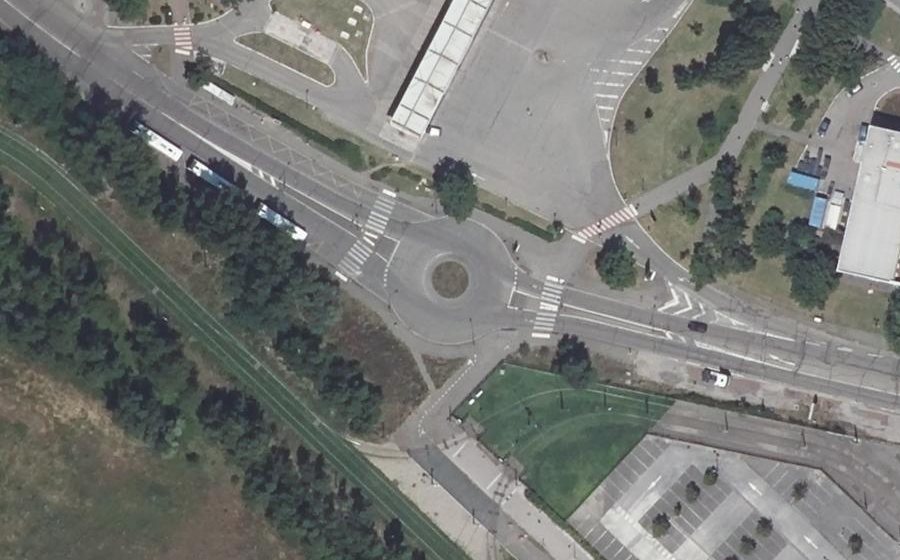 Vue aérienne du Boulevard André Boulloche
